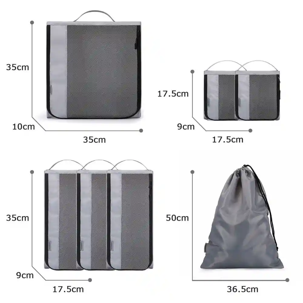 Bagsmart Kit De Cubos Para Embalaje 7 Piezas