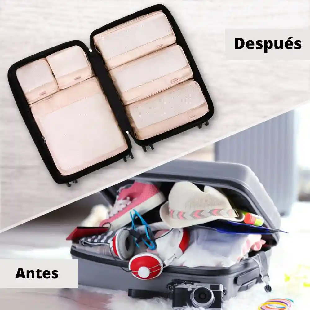 Bagsmart Kit De Cubos Para Embalaje 7 Piezas