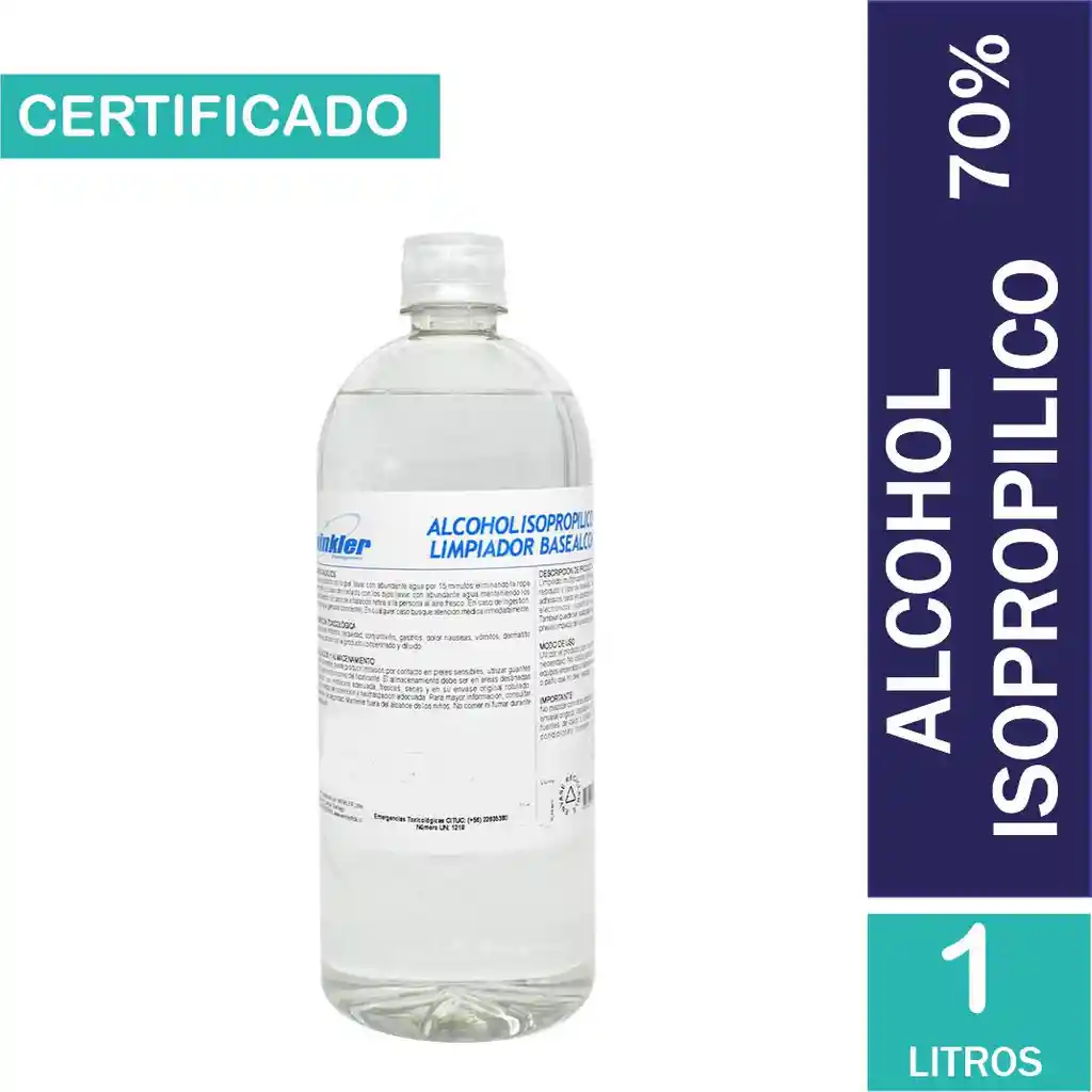 Alcohol Iso-propilico 70% Env. 1l.