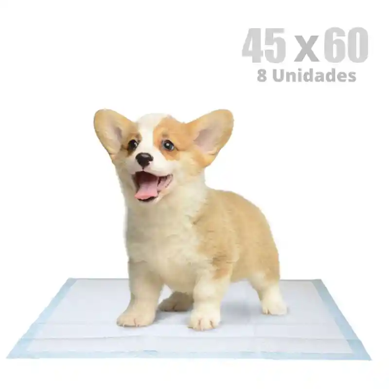 Sabanillas Pañal Absorbente Mascotas 60x45 Perro Gatos 8unid