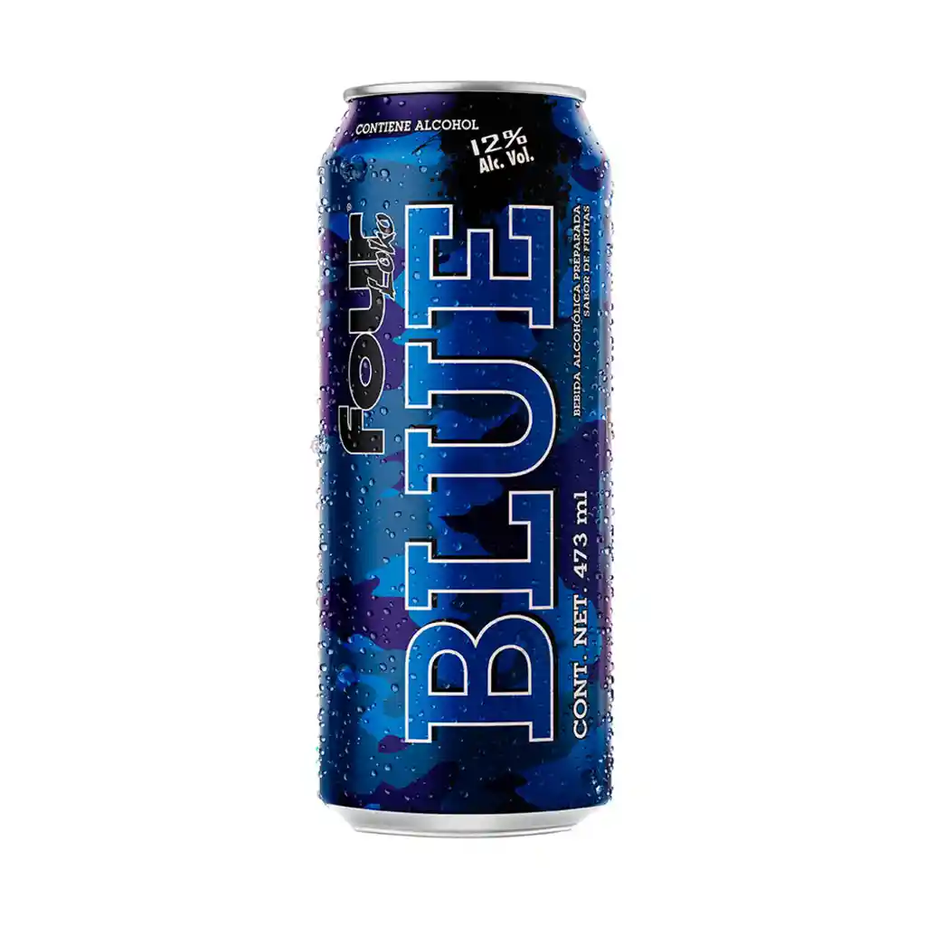 Bebida Alcohol Four Loko Blue Lata 473 Ml