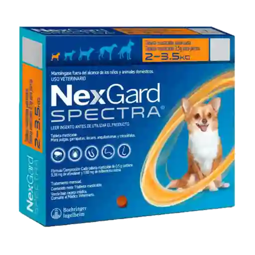 Nexgard Spectra 1 Masticable Para Perros 2-3.5 Kg