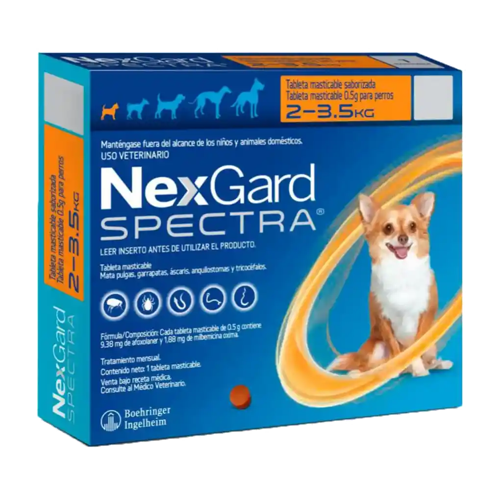 Nexgard Spectra 1 Masticable Para Perros 2-3.5 Kg