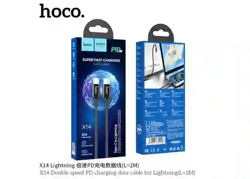 Cable Hoco X4 Compatible Tipo C A Lightning