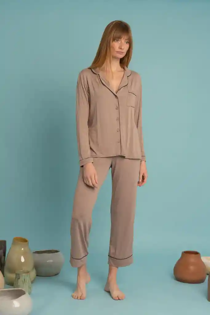 Pijama Olivia Kraft M