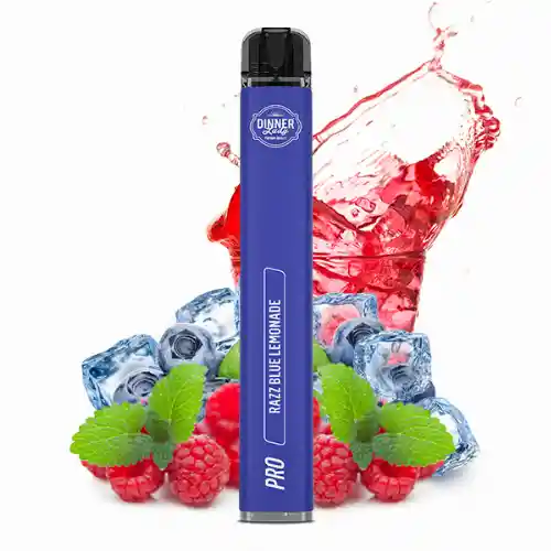 Dinner Lady Vaper Pen Pro Razz Blue Lemon 0%nic