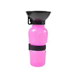 Bebedero Termo Portátil Botella Agua Para Perros 500ml (rosa)