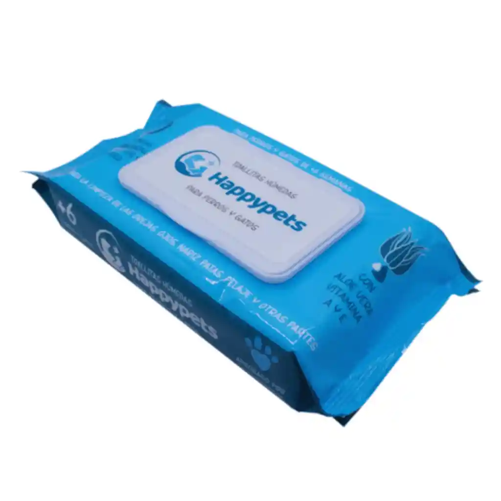 Happypets, Toallitas Húmedas Para Perros Y Gatos (50 Unid)
