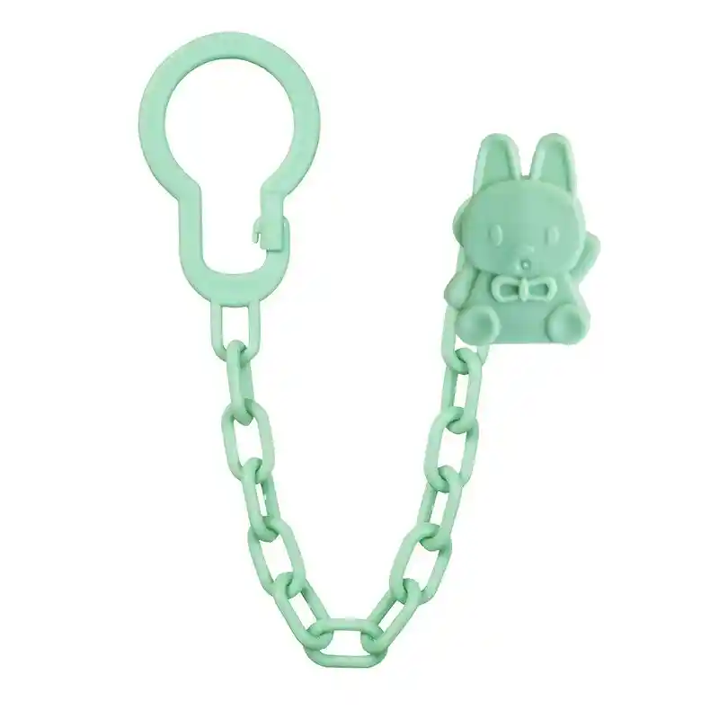 Porta Chupete Clip Platico Cadena A Bebe Afirma Tete (conejo)