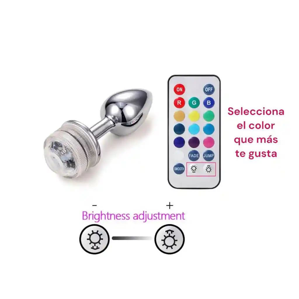 Plug Anal Luz Led - Talla S