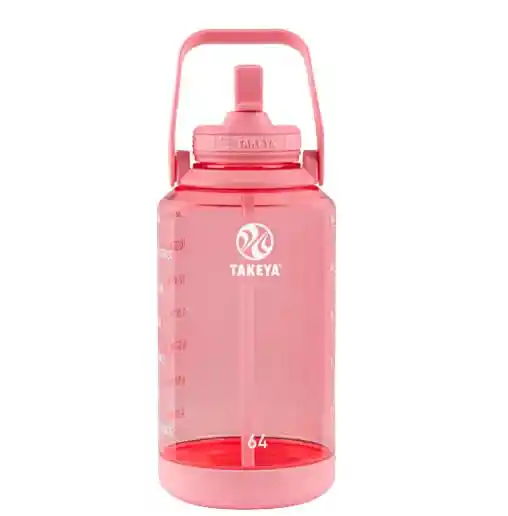 Takeya Botella Motivational C/bombilla 1.9 Litros Tritan Flutter Pink