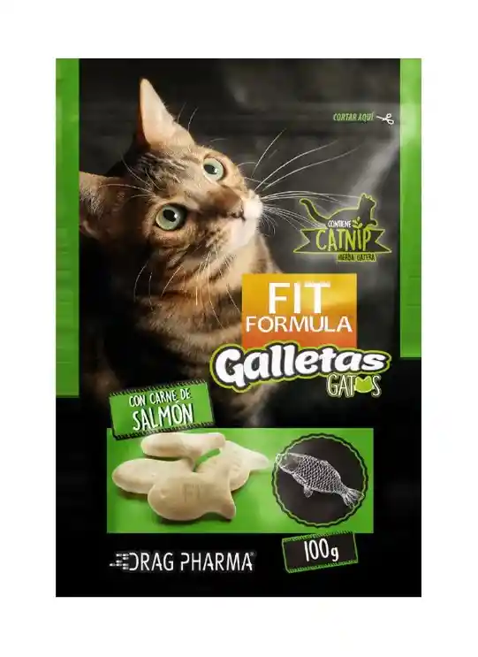 Fit Formula Snack Galleta Gato Sabor Salmon 100g