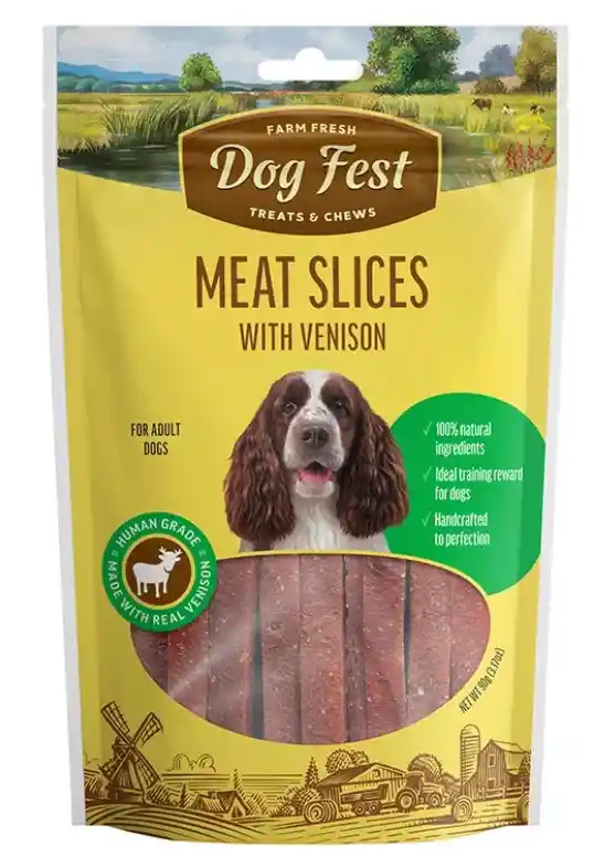 Dog Fest Snack Rebanadas De Venado 90g
