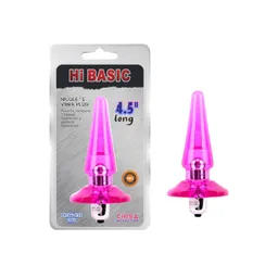 Plug Vibrador Nicole´s 4.5" - Rosa