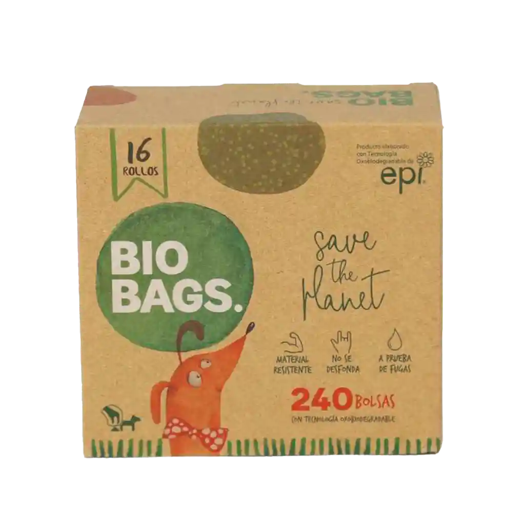 Biobags Bolsas De Desechos Oxobiodegradable 240unid