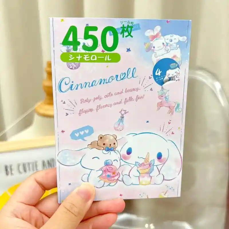 450 Unids/pack Kawaii Sanrio Pegatinas Decorativas Libro