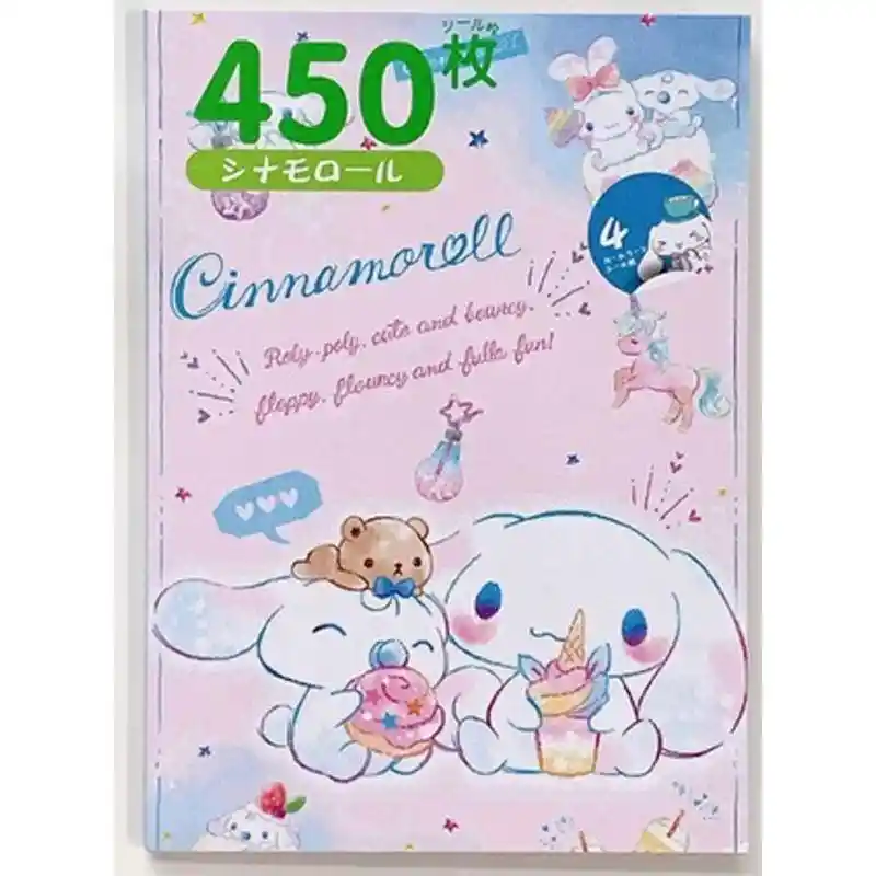 450 Unids/pack Kawaii Sanrio Pegatinas Decorativas Libro