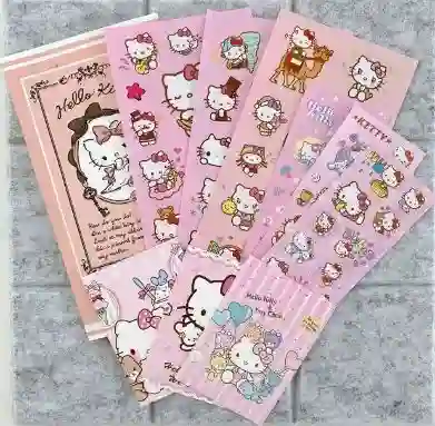 Set De Sticker Personajes Sanrio Kawaii Hello Kitty