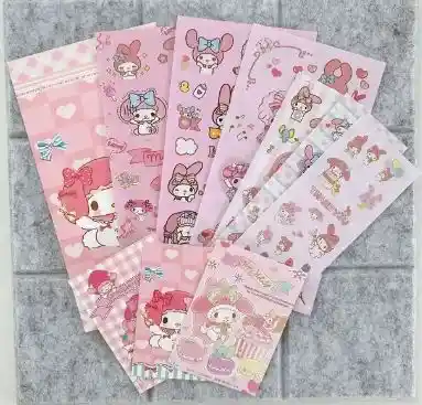 Set De Sticker Personajes Sanrio Kawaii My Melody