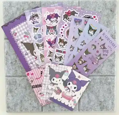 Set De Sticker Personajes Sanrio Kawaii Kuromi