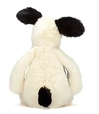 Jellycat Peluche Perro Blanco Y Negro Pequeño