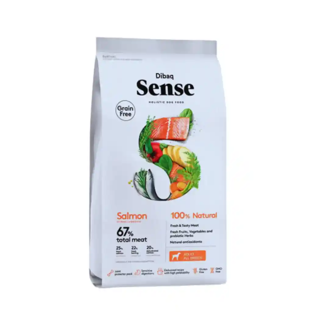 Sense, Alimento Para Perros Adultos, Sabor Salmón (2 Kg)