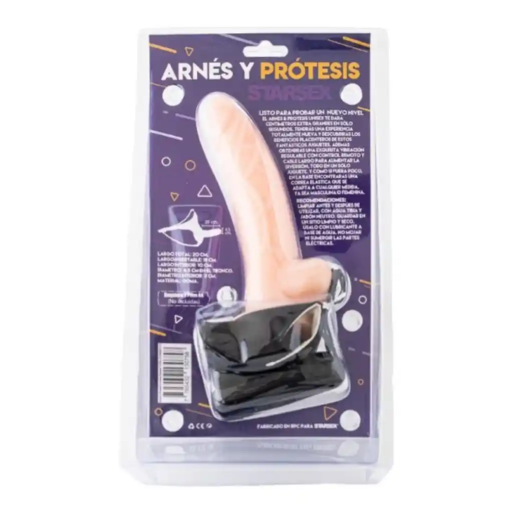 Arnés Y Prótesis Unisex Con Vibración