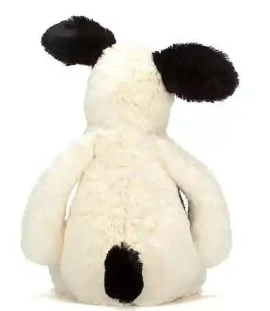 Jellycat Peluche Perro Blanco Negro Mediano