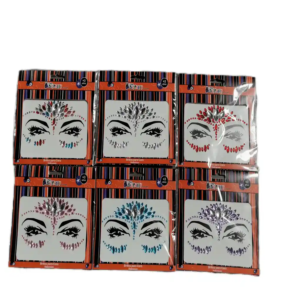 Brillos Para Cara Halloween Big Party