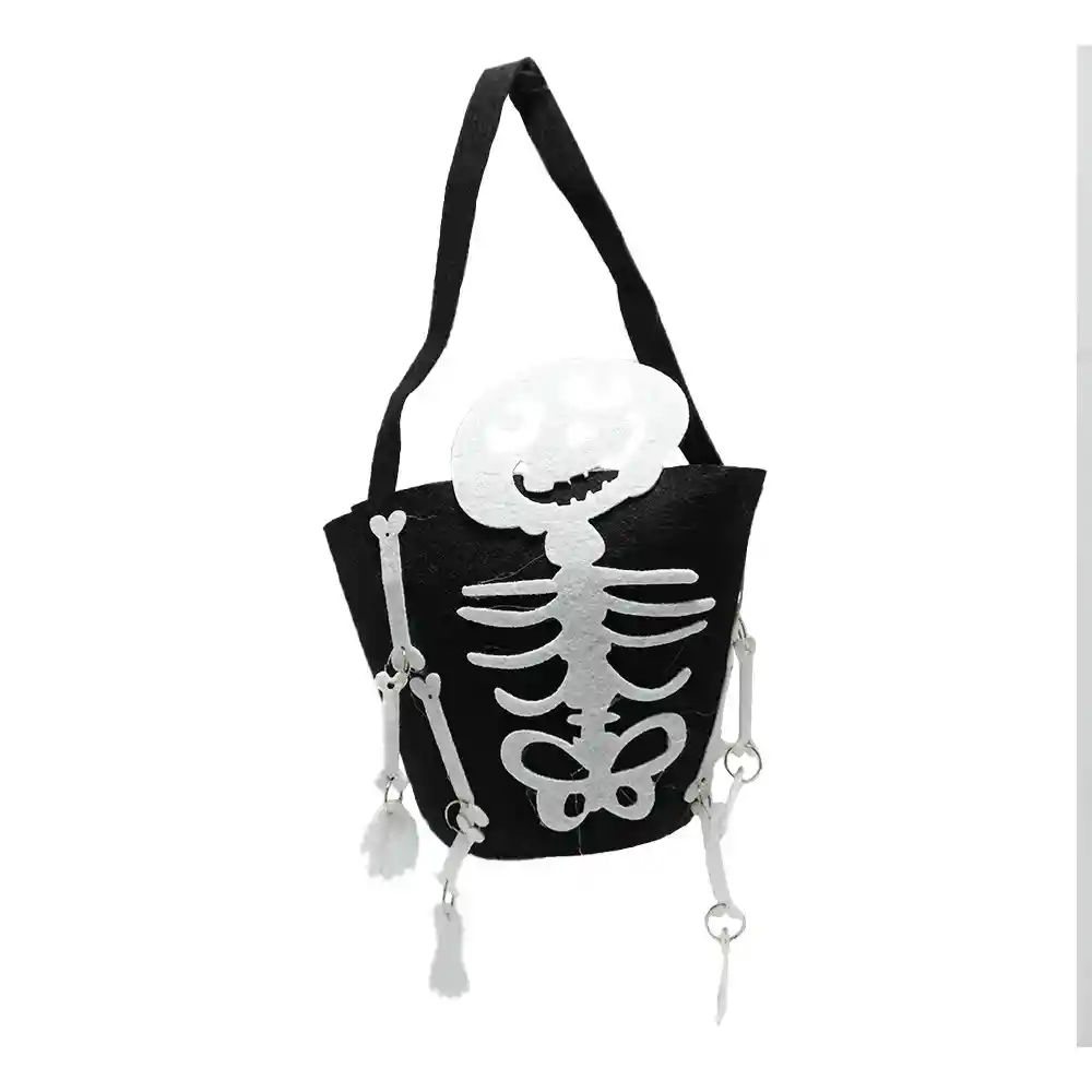 Bolsa Halloween Calabera 20x14 Centimetros Big Party