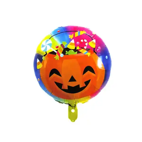 Globo Metalico 18" Calabaza Fiestamania
