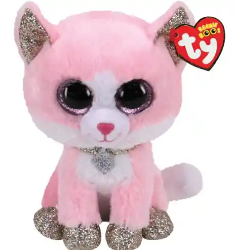 Ty Peluche Beanie Boos Fiona Gato Rosado 36366