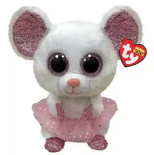 Ty Peluche Beanie Boos Nina Ratón Bailarina Mediano 36488