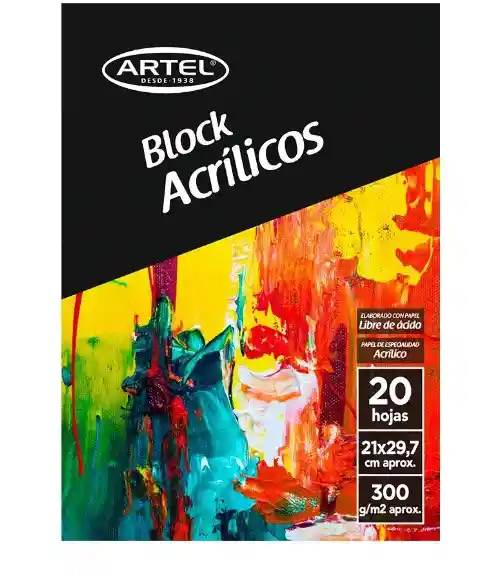 Block Acrílicos 300gr A4