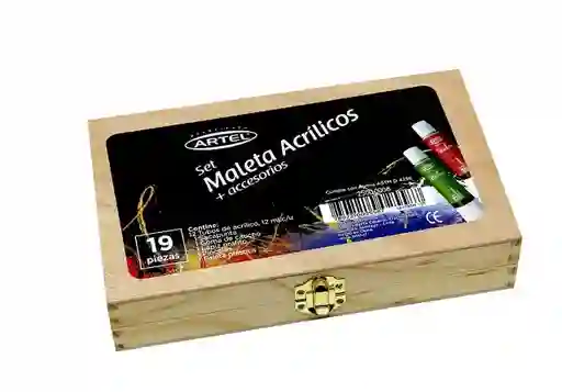Maleta Pintura Acrílica + Accesorios Artel