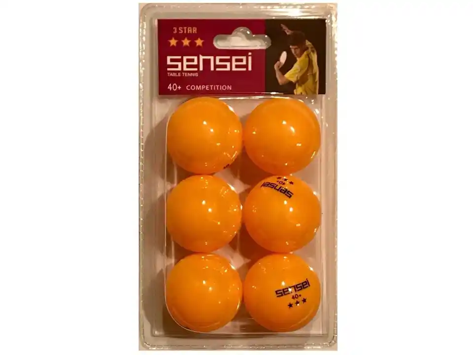 Set 6 Pelotas Ping Pong 3 Estrellas - Tenis De Mesa