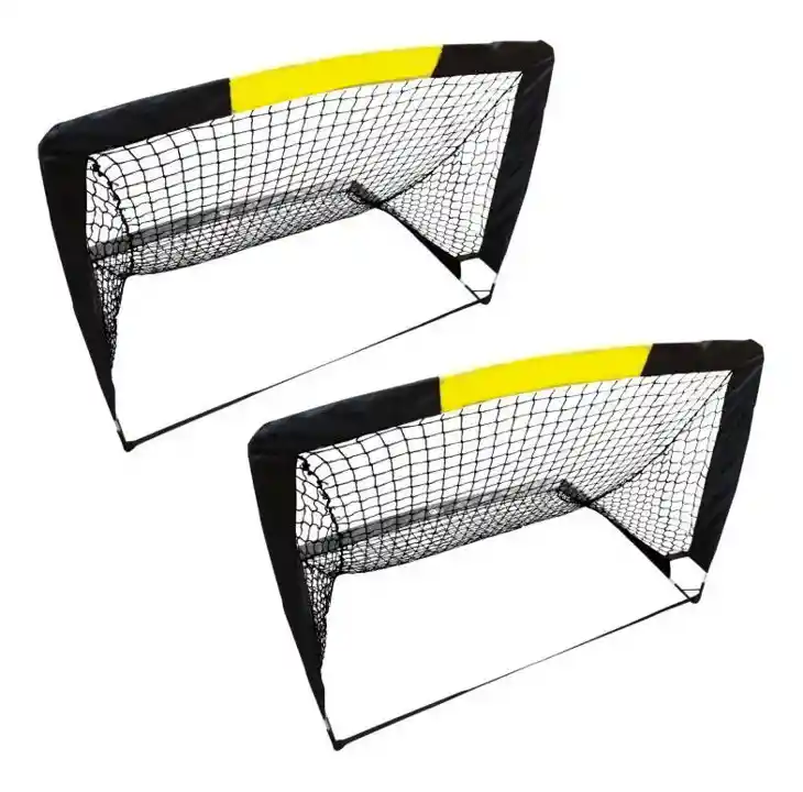 Set 2 Arcos De Fútbol Drb Plegables Con Funda (120x80cm)