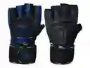 Guantes Fitness Gym Profesional Cuero Drb Tiger Azul Xl