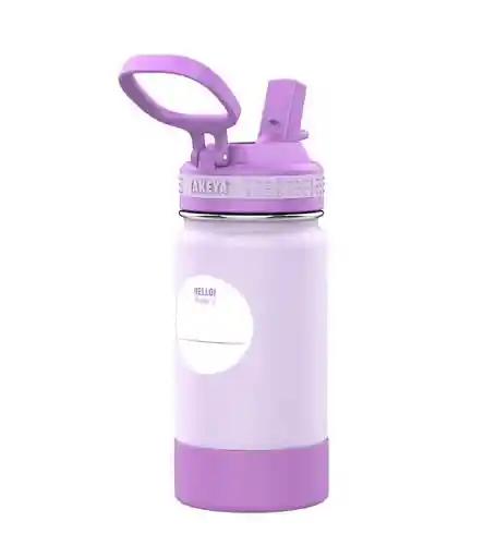 Takeya Botella Térmica C/bombilla Kids Grape Purple 414ml Write-in Name