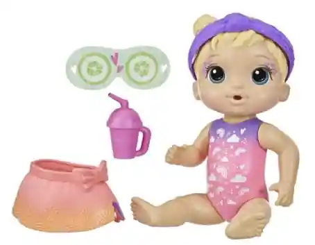 Baby Alive Muñeca Rainbow Spa Baby Pelo Rubio