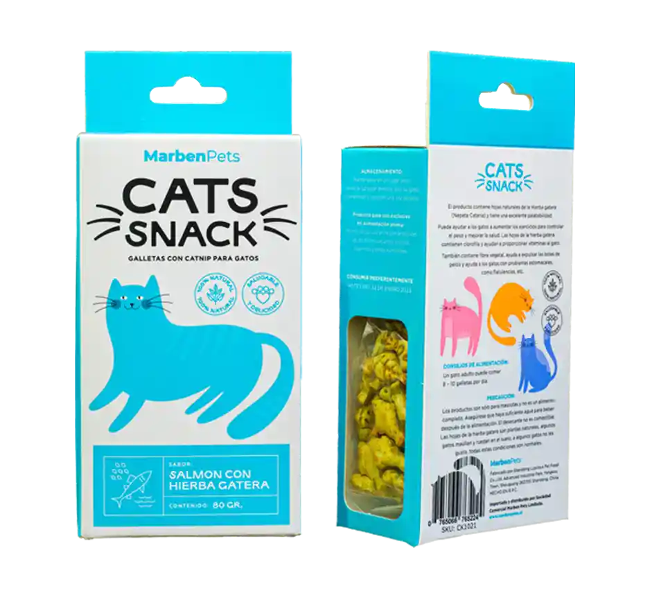 Cat Snacks Salmón Con Catnip