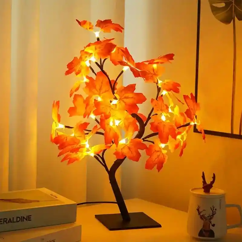 Lámpara De Árbol Otoño Artificial Luz Hada 514939