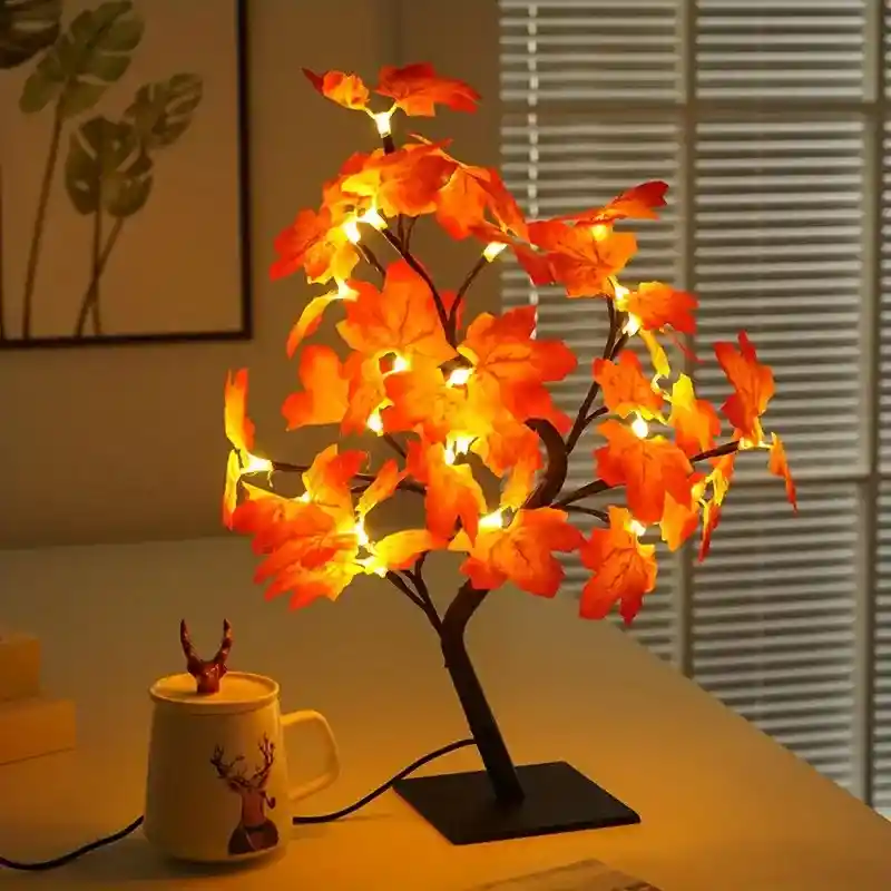 Lámpara De Árbol Otoño Artificial Luz Hada 514939