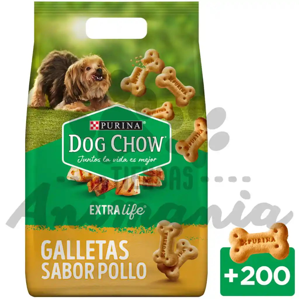 Purina - Dog Chow - Galletas Para Perros Todos Los Tamaños, Sabor A Pollo 2 Kg