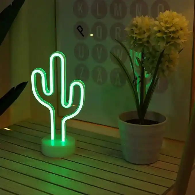Lampara Neon Led Cactus