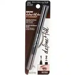 Maybelline · Lapiz De Cejas Duo Tono #260 Deep Brown Brun Froncé