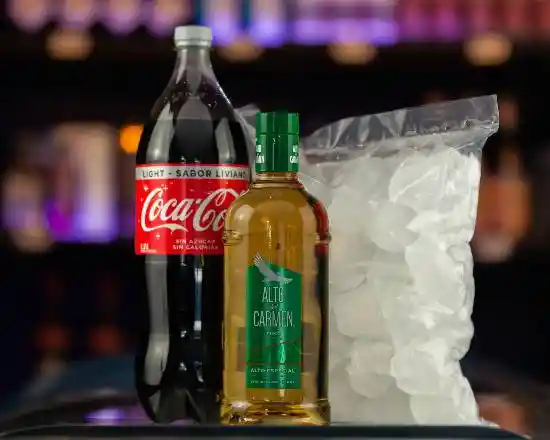 Alto 750 + Coca Cola 1,5 Lt + 1 Kg Hielo