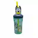 Vaso Con Bombilla Figura 3d Bluey