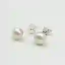 Aros Perla 4mm Y Plata