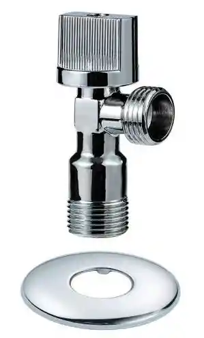 Llave Angular 1/2x1/2 Con Flange Aquakit